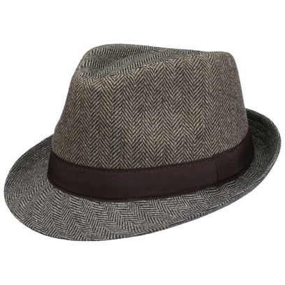 Classic Herringbone Trilby Stoffhut by Lipodo