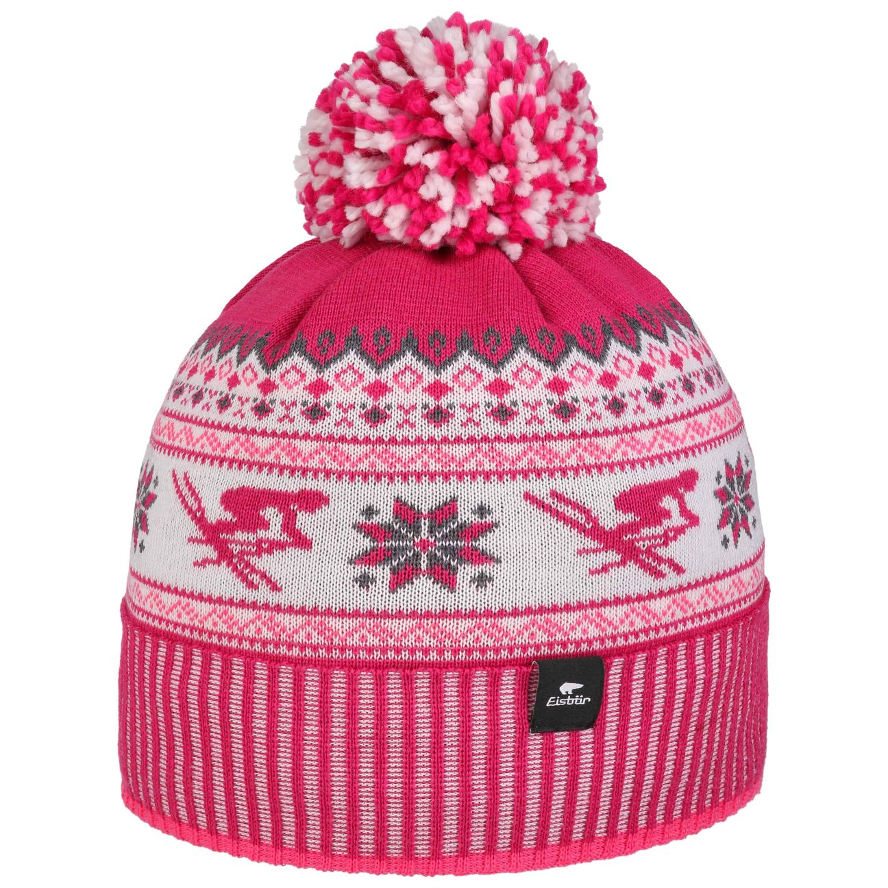 Eisbär Herren Rosa Retroski Bommelmütze By - Bild 3