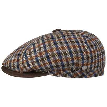 Landsey Wool Check Flatcap by Lierys
