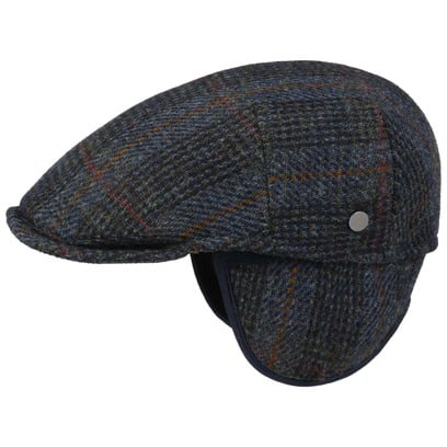 Harris Tweed Ear Flaps Flatcap by Lierys
