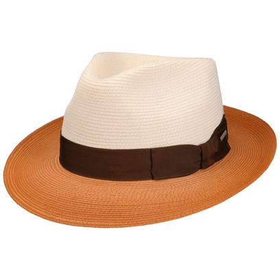 Oakerton Fedora Toyo Strohhut by Stetson