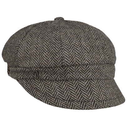 Herringbone Wool Ballonm�tze by Loevenich