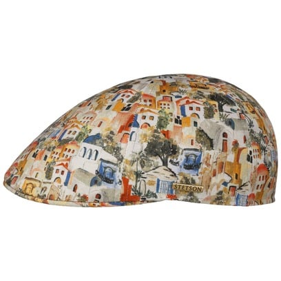 Texas Village Print Flatcap by Stetson