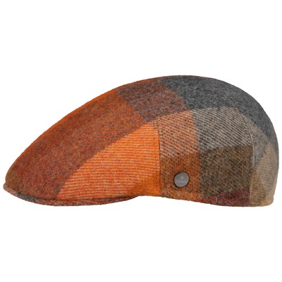 John Hanley Colour Check Flatcap by Lierys