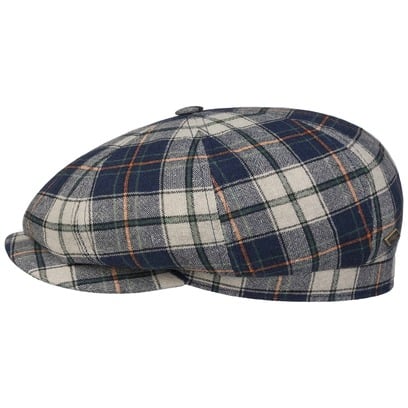 Caroma Check 8 Panel Flatcap by JJ Hats