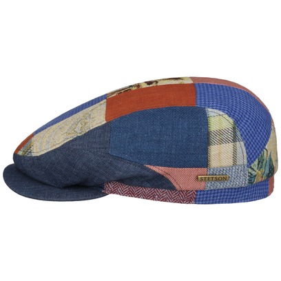 Summer Patchwork Driver Flatcap by Stetson