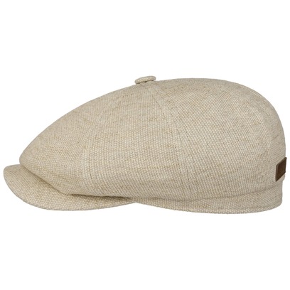 Hatteras Cotton Linen Jersey Flatcap by Stetson