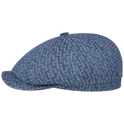 Hatteras Embroidered Denim Flatcap by Stetson