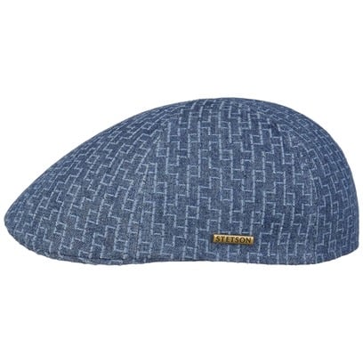 Texas Embroidered Denim Flatcap by Stetson