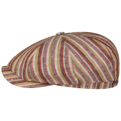 Hatteras Docado Stripe Flatcap by Stetson