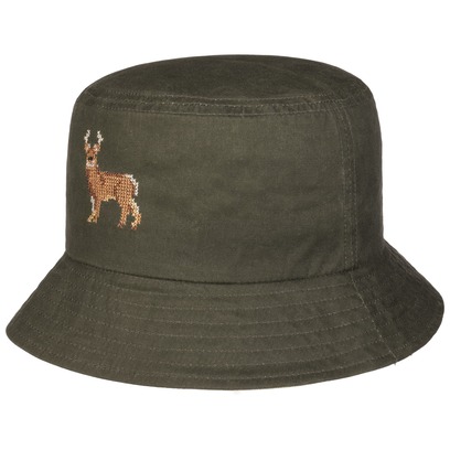 Reindeer Waxed Cotton Bucket Stoffhut by Lipodo