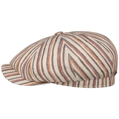 Tenscott 8 Panel Leinen Flatcap by JJ Hats