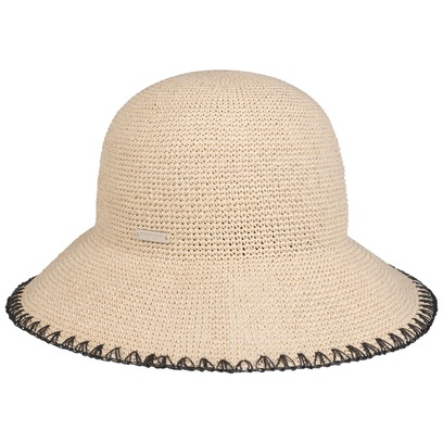 Wide Brim Cloche Strohhut by Seeberger