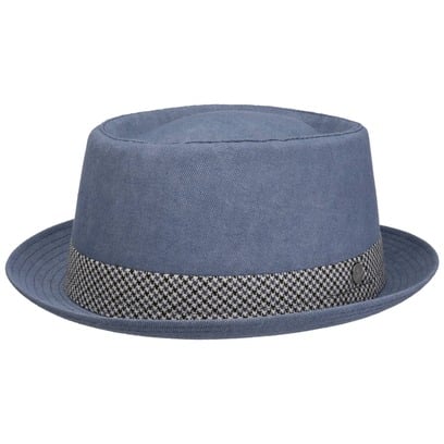 Houndstooth Ribbon Pork Pie Stoffhut by Lierys