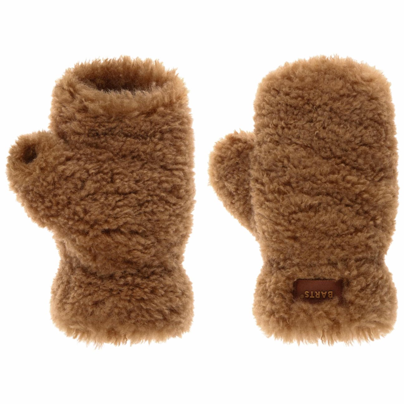 Barts Braun - Fingerlose Handschuhe Aus Teddy-Imitat - Gr. - Os - Bild 2