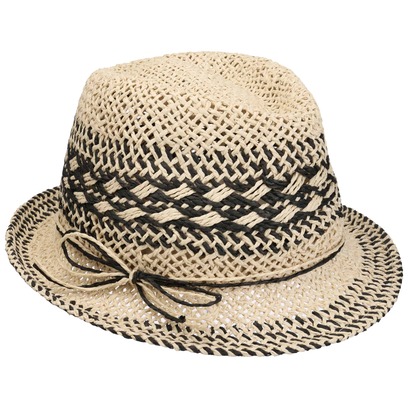 Twotone Vented Trilby Strohhut by Loevenich