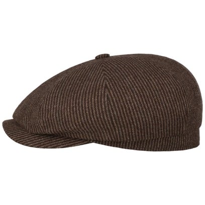 Hatteras Virgin Wool Stripes Flatcap by Stetson