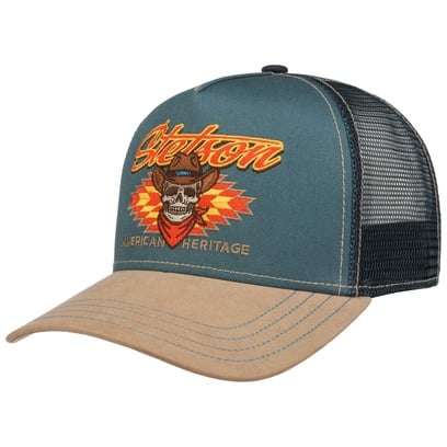 Western Skull Trucker Cap by Stetson
