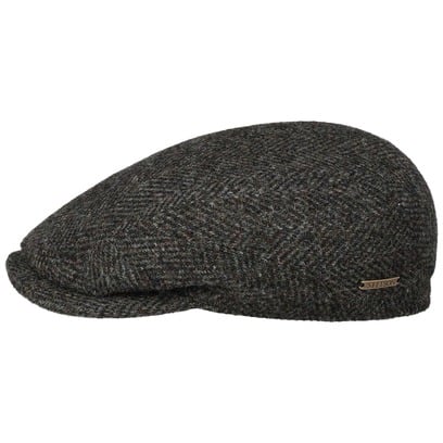 Herringbone Harris Tweed Driver Cap by Stetson