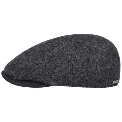 Kent Boiled Wool Flatcap by Stetson