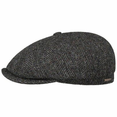 Hatteras Herringbone Tweed Flatcap by Stetson