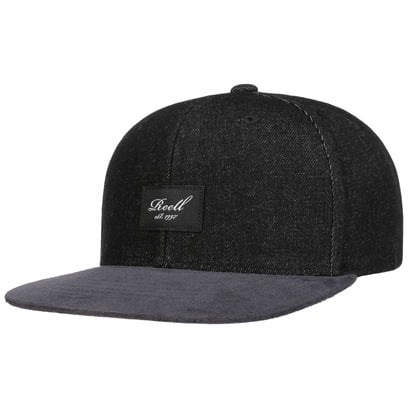 Black Denim Suede Cap by Reell