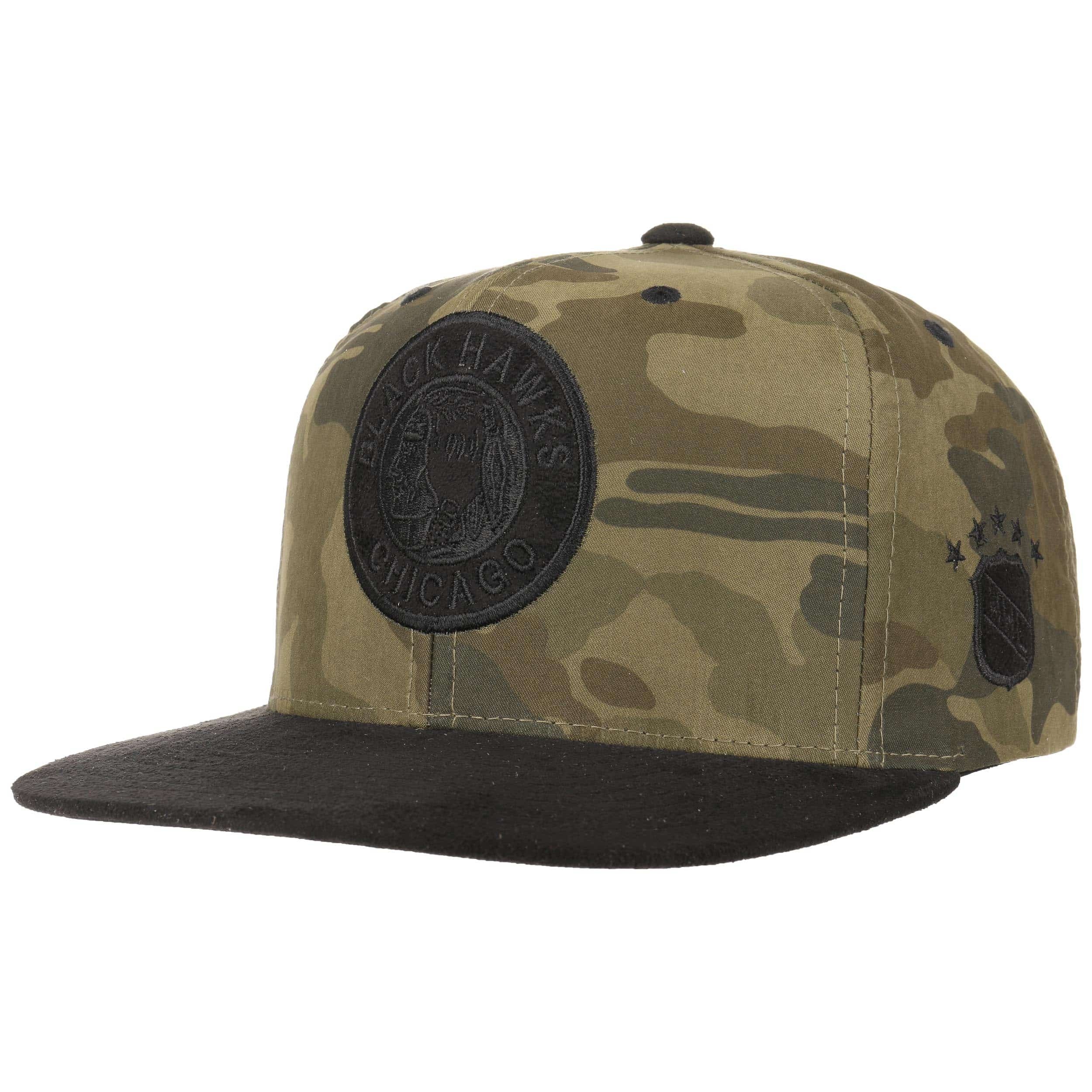 Camo Blackhawks Cap by Mitchell Ness 32 95