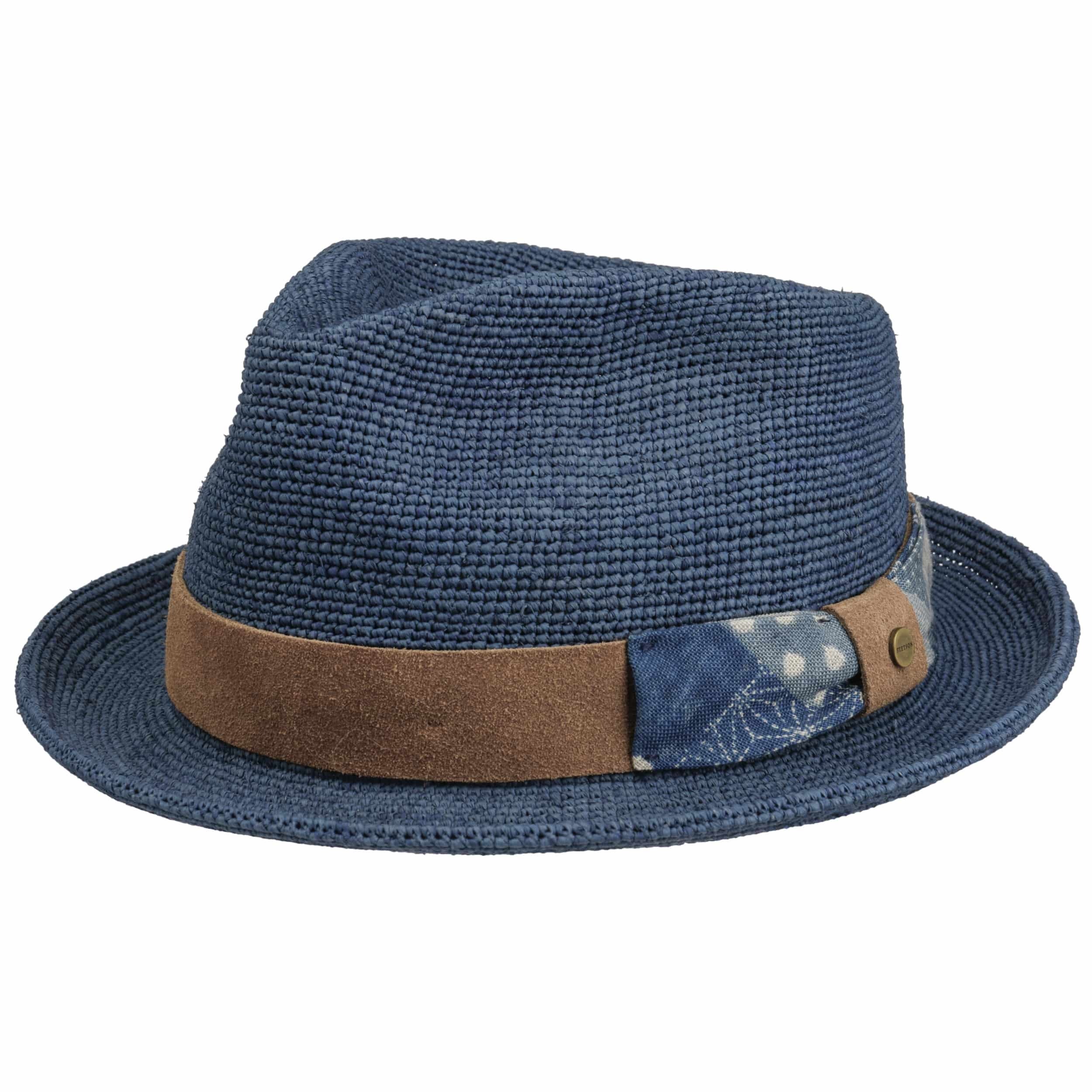 Stetson Risola Strohhut Damen - Crochet Player Natur - Sommerhut Mit Blumenband