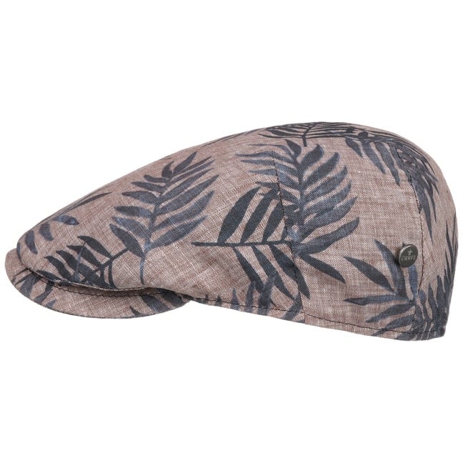 Lierys Hawaii Flatcap Schirmm/ütze Schieberm/ütze Leinencap Herren Made in Italy mit Schirm Futter Fr/ühling-Sommer