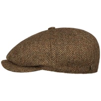 8 Panel Wool Herringbone Flatcap by Balmoral - 79,00 &euro;