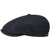 Brooklin Black Herringbone Flatcap by Stetson - 89,00 &euro;