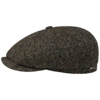Hatteras Dark Herringbone Flatcap by Stetson - 149,00 &euro;