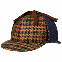 Houndstooth Deerstalker Cap by Alfonso DEste - 129,00 &euro;