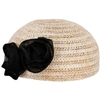 Papierstroh-Baske mit Sinamay-Bl�ten by Seeberger - 99,00 &euro;