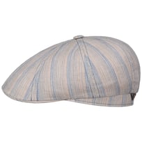 Tesrick Stripe Leinen Flatcap by Stetson - 119,00 &euro;