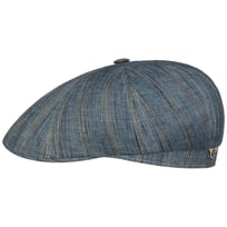 Tesrick Stripe Leinen Flatcap by Stetson - 119,00 &euro;
