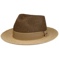 Twotone Toyo Fedora Raffiahut by Stetson - 89,00 &euro;