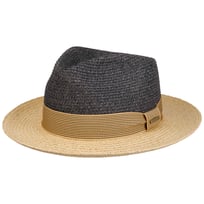 Twotone Toyo Fedora Raffiahut by Stetson - 89,00 &euro;